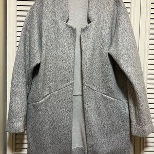 Express Gray Teddy Jacket
